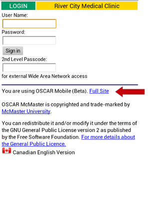 OSCAR for mobile screenshot